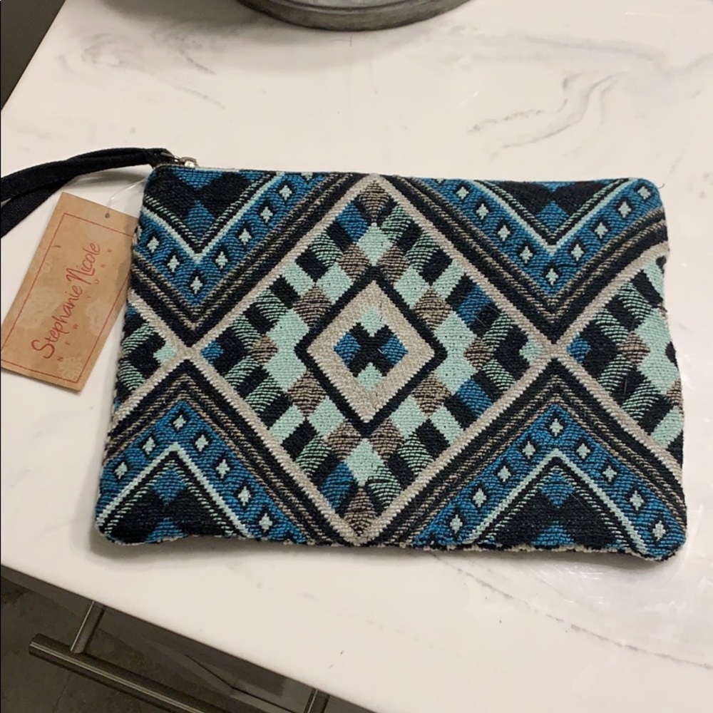 Adorable handmade clutch purse bad tribal